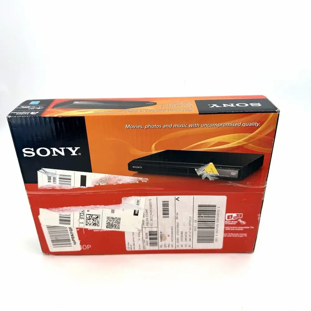 Sony DVP-SR210P Progressive Scan CD and DVD Player - Black - New in Box